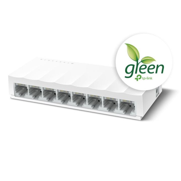 Комутатор TP-Link LS1008, 8-портов 10/100 Mbps