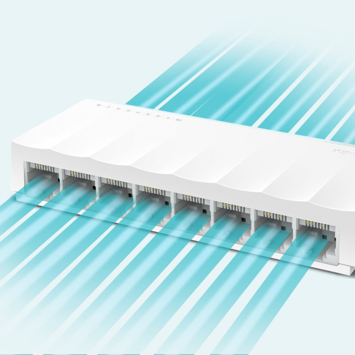 Комутатор TP-Link LS1008, 8-портов 10/100 Mbps