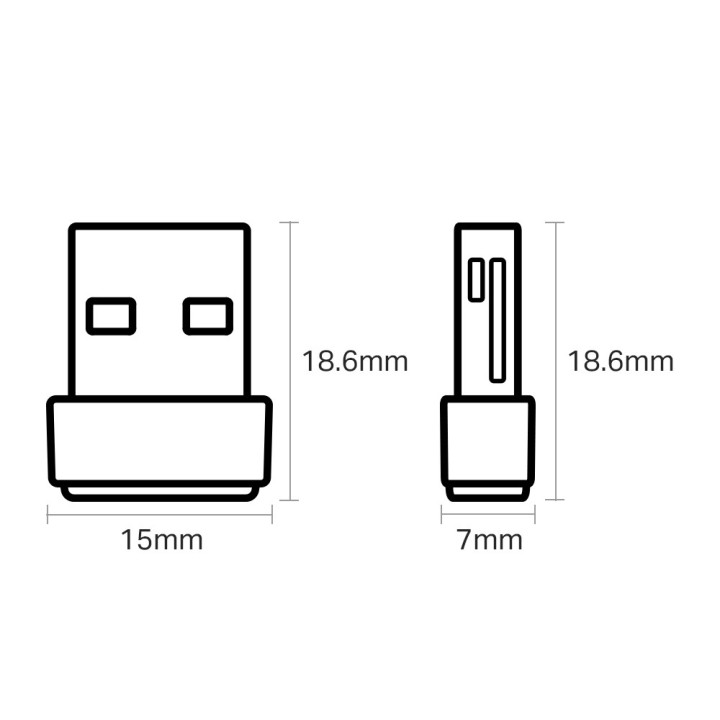 Безжичен USB nano адаптер TP-Link Archer T600U AC600