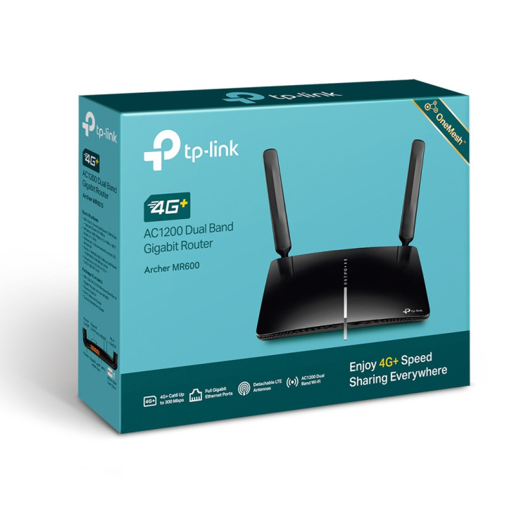 Двулентов безжичен рутер TP-Link Archer MR600 AC1200, 4G