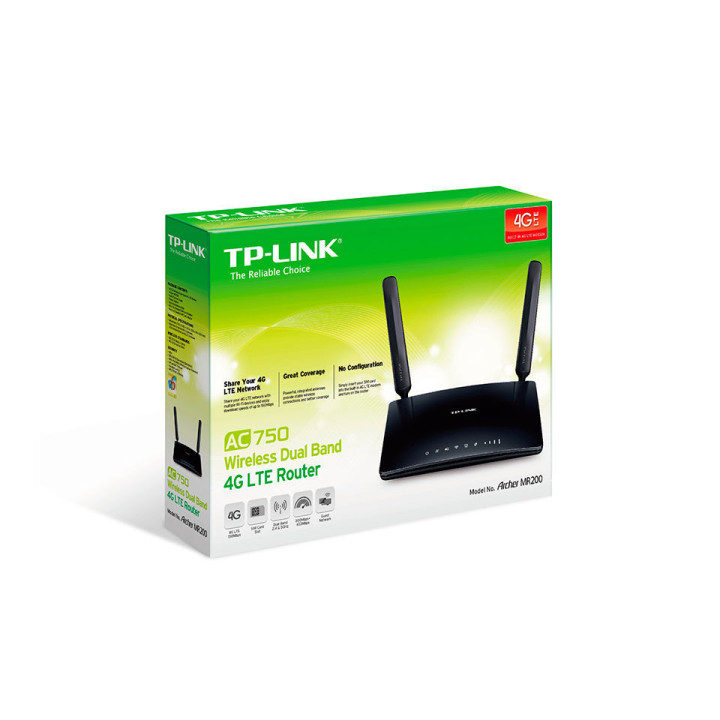 Рутер TP-Link Archer MR200 AC750 Wireless Dual Band, 3G/4G LTE