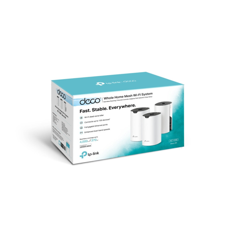 Безжична Mesh WiFi система TP-Link Deco S4(3-pack) AC1200