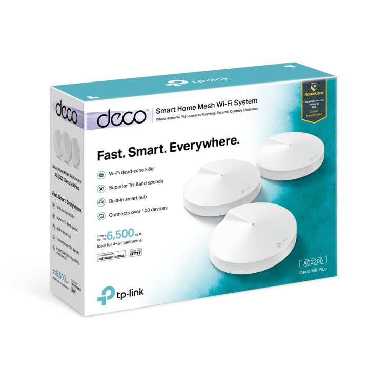 Безжична WiFi система TP-Link Deco M9 Plus AC2200 (3-pack)