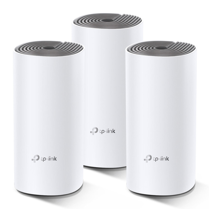 Безжична Mesh WiFi система TP-Link Deco E4 AC1200 (3-pack)