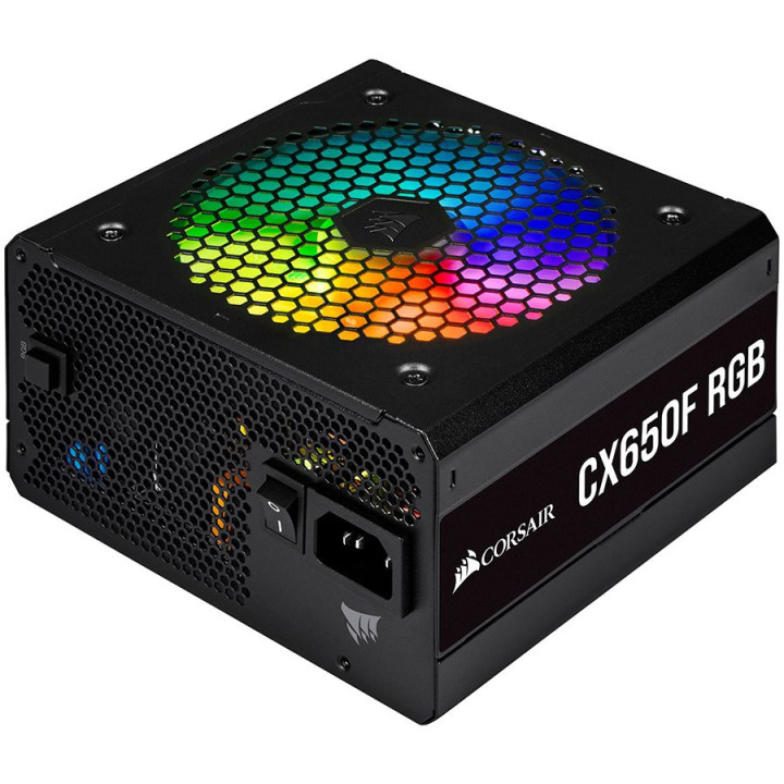 Модулно захранване Corsair CX650F 650W RGB 80  Bronze, черен - CP-9020217-EU