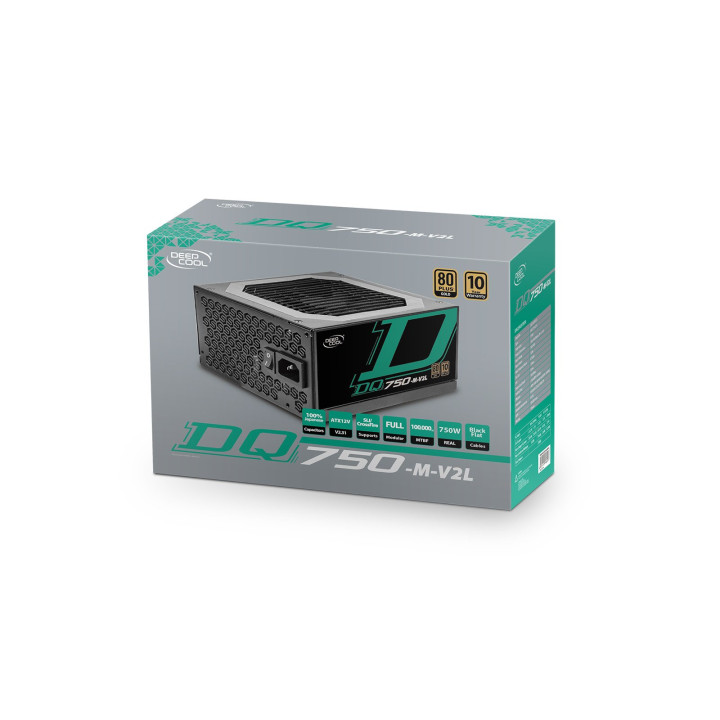 Модулно захранване DeepCool 750W, 80  Gold -  DQ750-M-V2L