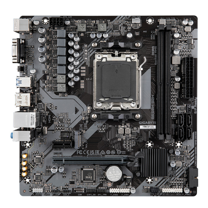 Дънна платка Gigabyte B650M S2H, AM5, 2xDDR5