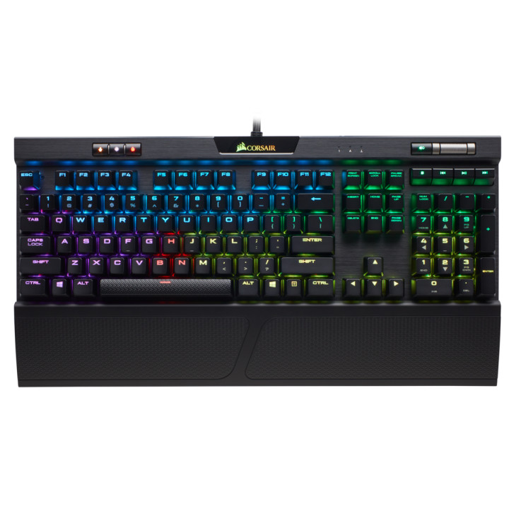 Механична геймърска клавиатура Corsair K70 RGB MK.2 , Cherry MX Red - CH-9109010-NA