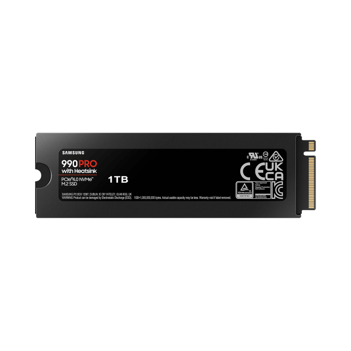 SSD диск Samsung 1TB 990 PRO с Heatsink, M.2 Type 2280 - MZ-V9P1T0CW