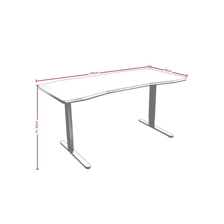 Геймърско бюро Nitro Concepts D16M, Carbon Red