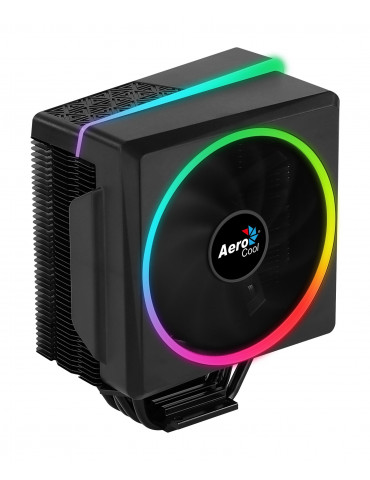 Охладител за процесор AeroCool Cylon 4 BLACK aRGB PWM - ACTC-CL30410.01