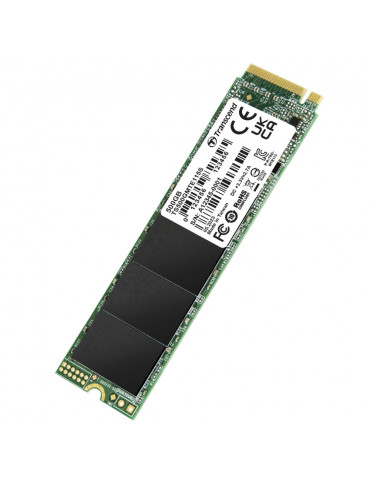 SSD диск Transcend 500GB, M.2 2280, PCIe Gen3x4, NVMe, TLC, DRAM-less - TS500GMTE115S