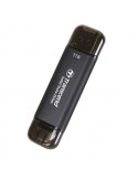 Външен SSD диск Transcend 1TB, ESD310C, USB 10Gbps, Type C/A, Black - TS1TESD310C