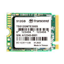SSD диск Transcend 512GB, M.2 2230, PCIe Gen3x4, NVMe, 3D TLC, DRAM-less - TS512GMTE300S