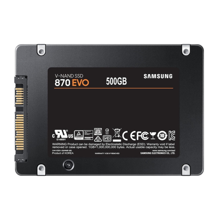 SSD диск Samsung 500GB 870 EVO Int. 2.5" SATA - MZ-77E500B/EU