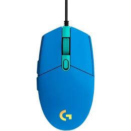 Геймърска мишка Logitech G102, RGB, син - 910-005801