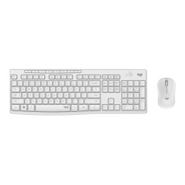 Безжичен комплект клавиатура с мишка Logitech MK295 Silent, бял - 920-009824