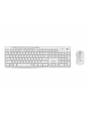 Безжичен комплект клавиатура с мишка Logitech MK295 Silent, бял - 920-009824