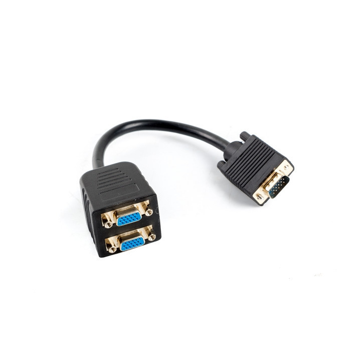 Адаптер Lanberg VGA  към  VGAx2, 20cm - AD-0020-BK