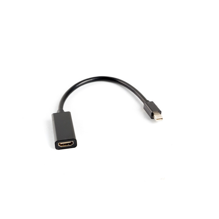 Адаптер Lanberg display port mini (m)  към  HDMI (f), 20cm cable, black - AD-0005-BK