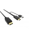 Кабел VCom HDMI M / Display Port M - 4K 2160p - CG599C-1.8m