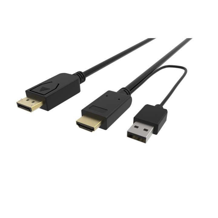 Кабел VCom HDMI M / Display Port M - 4K 2160p - CG599C-1.8m