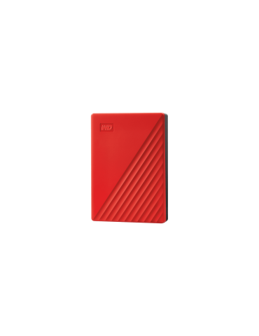 Външен хард диск WD My Passport 4TB, USB 3.2, червен - WDBPKJ0040BRD-WESN