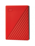 Външен хард диск WD My Passport 4TB, USB 3.2, червен - WDBPKJ0040BRD-WESN