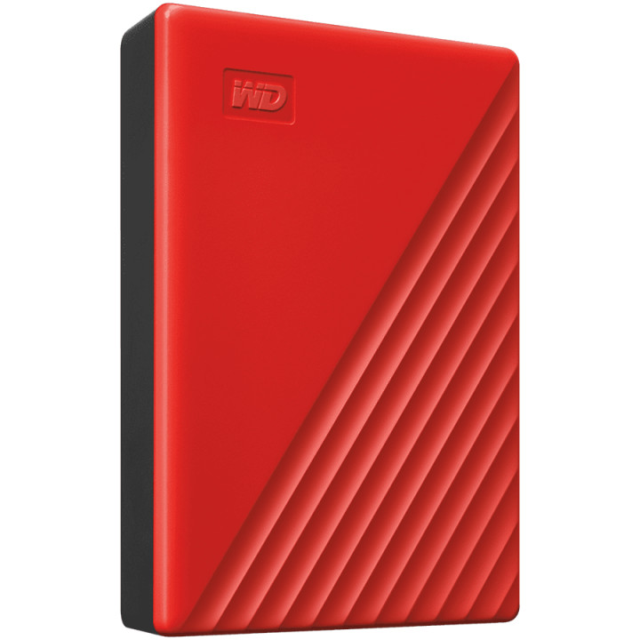Външен хард диск WD My Passport 4TB, USB 3.2, червен - WDBPKJ0040BRD-WESN