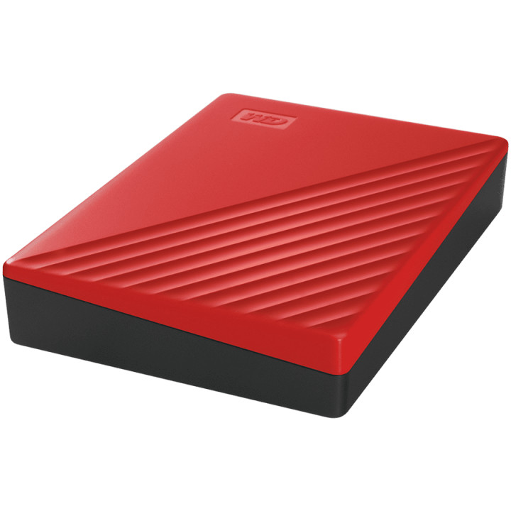 Външен хард диск WD My Passport 4TB, USB 3.2, червен - WDBPKJ0040BRD-WESN