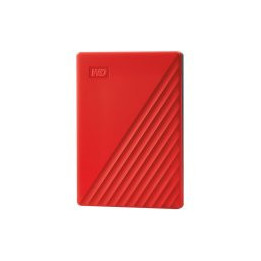 Външен хард диск WD My Passport 2TB, USB 3.2, червен - WDBYVG0020BRD-WESN