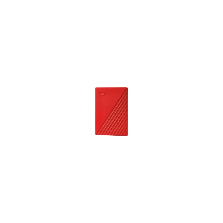Външен хард диск WD My Passport 2TB, USB 3.2, червен - WDBYVG0020BRD-WESN