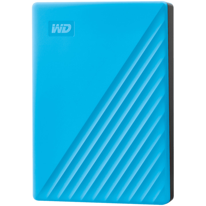 Външен хард диск WD My Passport 4TB, USB 3.2, син - WDBPKJ0040BBL-WESN