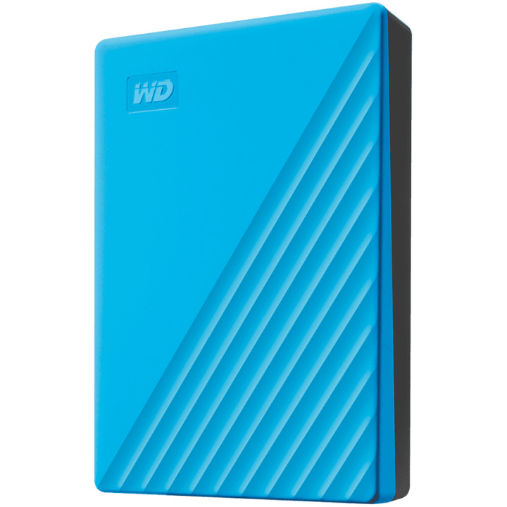 Външен хард диск WD My Passport 4TB, USB 3.2, син - WDBPKJ0040BBL-WESN