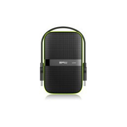 Външен хард диск Silicon Power 1TB PHD, Armor A60, черен - SP010TBPHDA60S3K