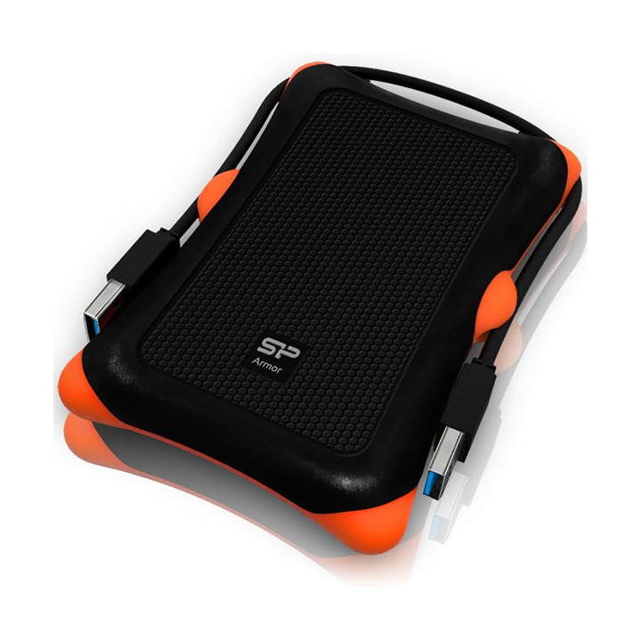 Външен хард диск Silicon Power 1TB PHD, Armor A30, черен - SP010TBPHDA30S3K