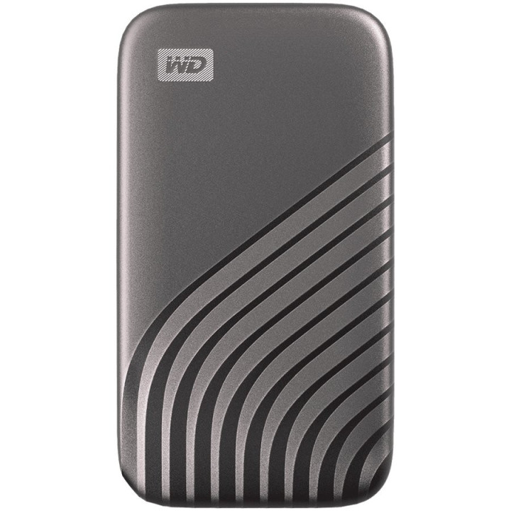 Външен SSD диск WD My Passport 2TB USB 3.2, сив - WDBAGF0020BGY-WESN