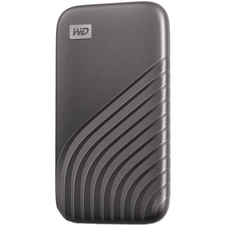 Външен SSD диск WD My Passport 2TB USB 3.2, сив - WDBAGF0020BGY-WESN