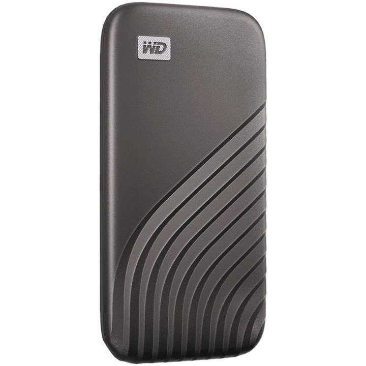 Външен SSD диск WD My Passport 1TB USB 3.2, сив - WDBAGF0010BGY-WESN