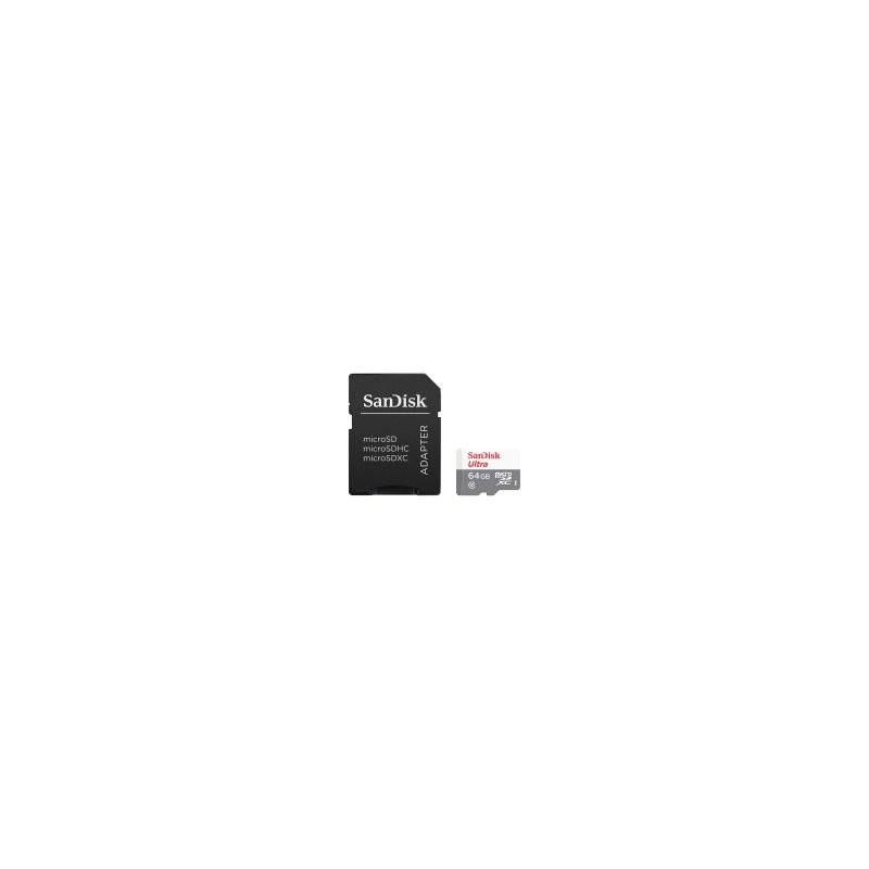Карта памет SanDisk Ultra Light microSDHC   SD Adapter 64GB 100MB/s Class 10 - SDSQUNR-064G-GN3MA