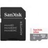 Карта памет SanDisk Ultra Light microSDHC   SD Adapter 64GB 100MB/s Class 10 - SDSQUNR-064G-GN3MA