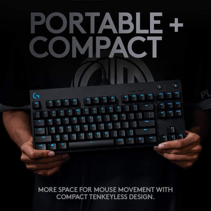 Механична геймърска клавиатура Logitech G Pro RGB Clicky суичове