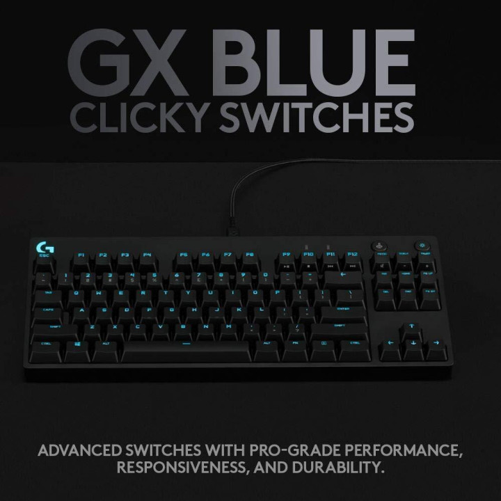 Механична геймърска клавиатура Logitech G Pro RGB Clicky суичове