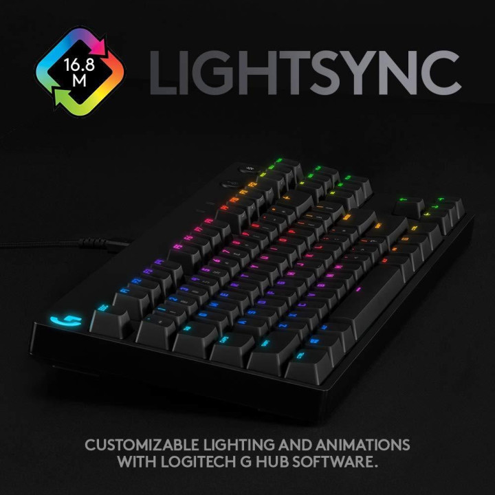 Механична геймърска клавиатура Logitech G Pro RGB Clicky суичове