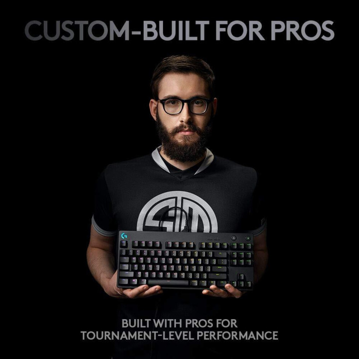 Механична геймърска клавиатура Logitech G Pro RGB Clicky суичове