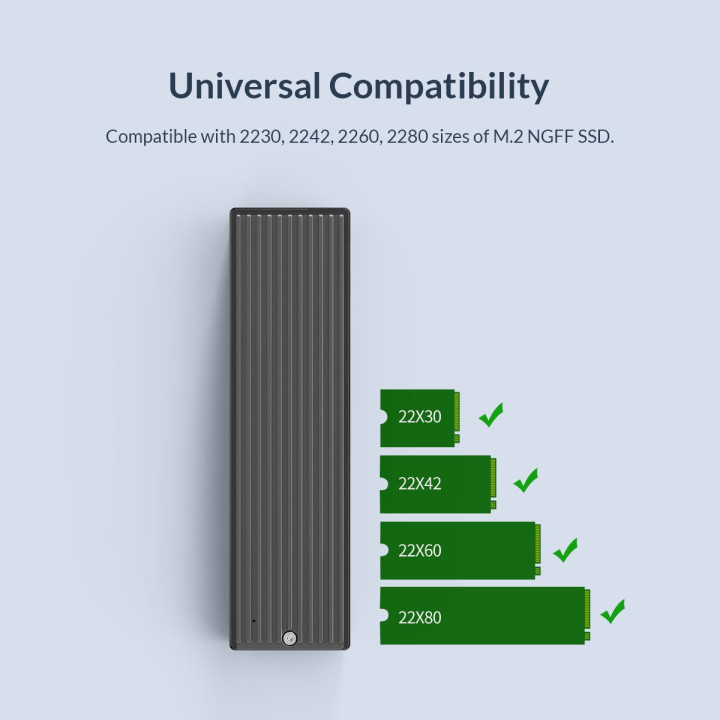 Кутия за диск Orico M.2 SATA B-key 5 Gbps - M2PF-C3-BK-BP