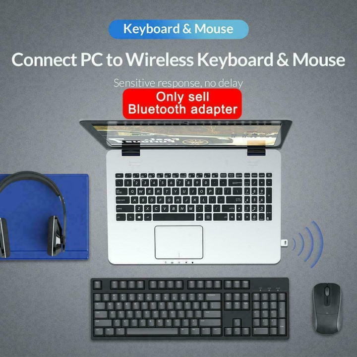 Bluetooth адаптер Orico Bluetooth 5.0 USB, black - BTA-508-BK