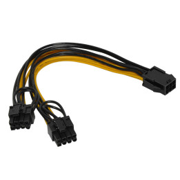 Makki Mining PCI-E Splitter 6pin  към  2x 8pin - MAKKI-CABLE-PCIE6-TO-2x8