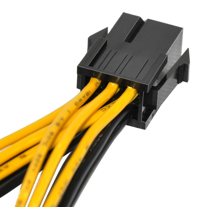 Makki Mining PCI-E Splitter 6pin  към  2x 8pin - MAKKI-CABLE-PCIE6-TO-2x8