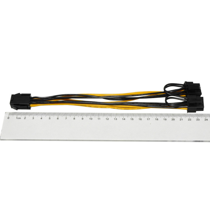 Makki Mining PCI-E Splitter 6pin  към  2x 8pin - MAKKI-CABLE-PCIE6-TO-2x8